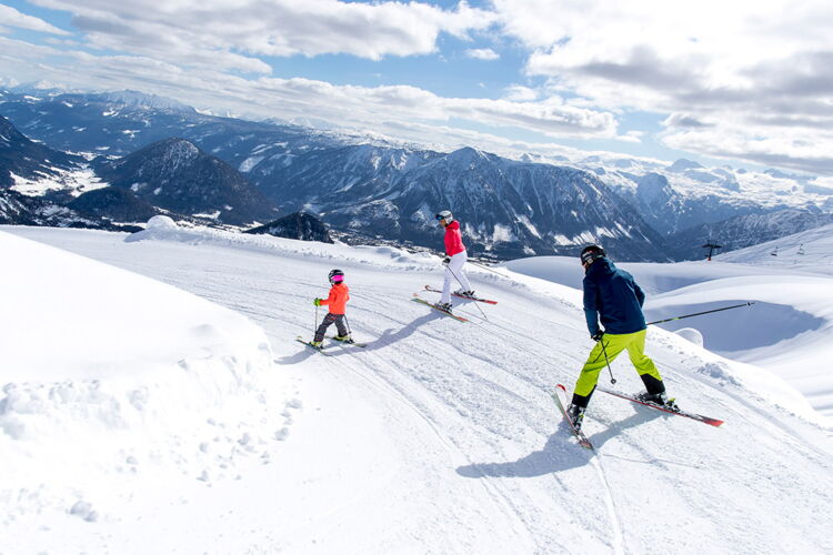 Ski fahren am Loser